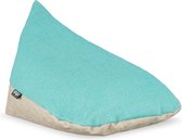 omigo Grijs Meditatiekussen met turquoise top | Zitkussen | Vegan | 2,1 kg