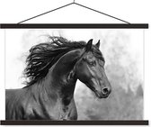 Sweet Living Poster - Fries Paard - 0 X 0 Cm - Zwart En Wit