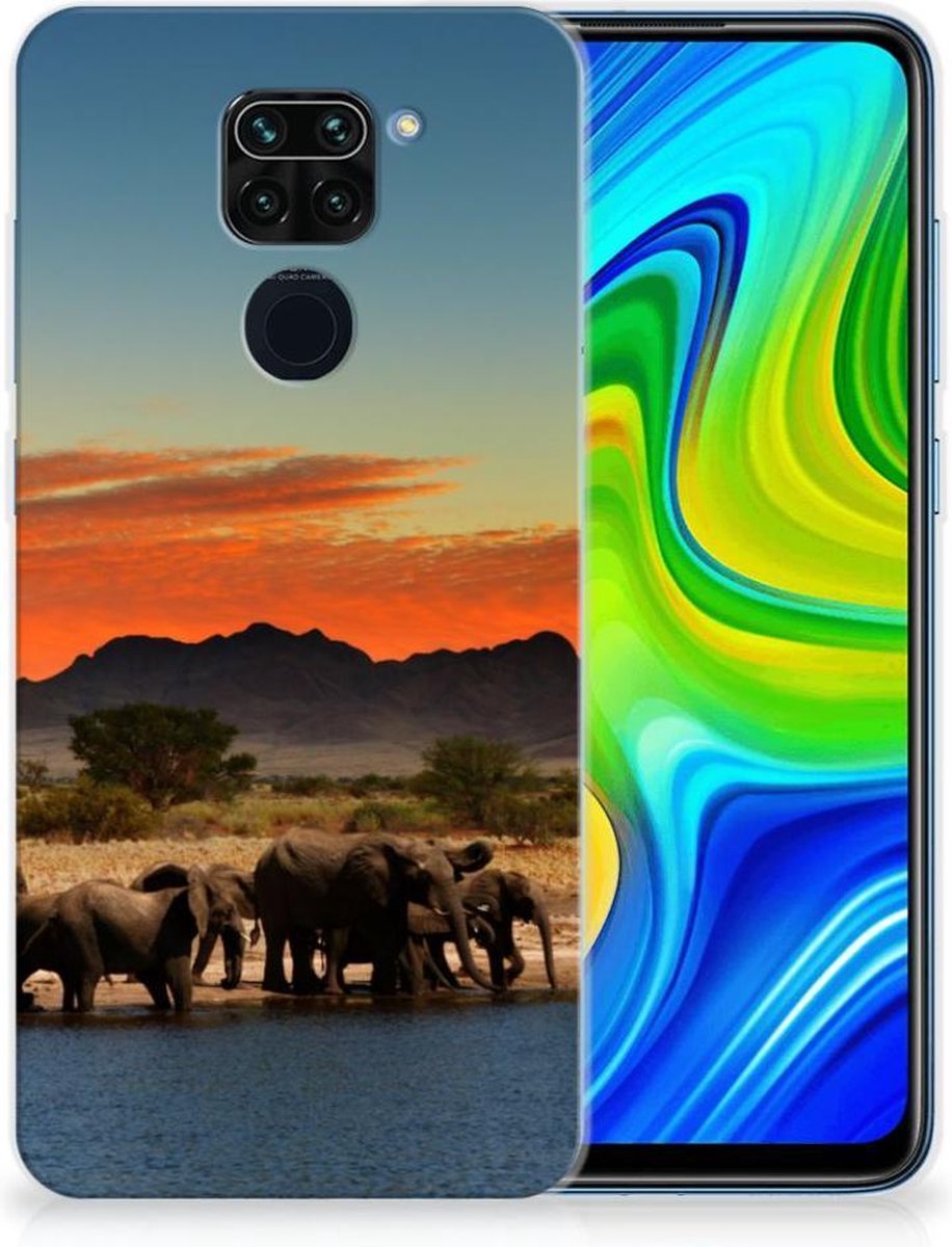 Xiaomi Redmi Note9 TPU Hoesje Olifanten
