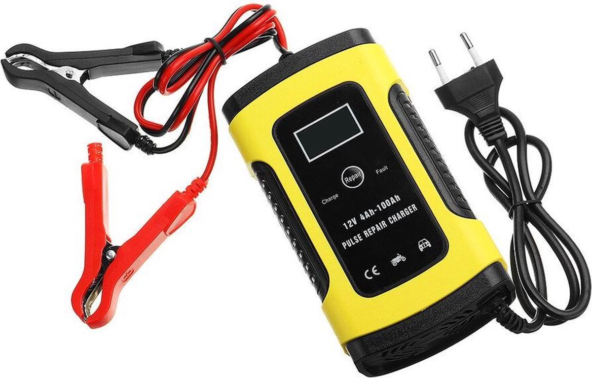 Acculader 12V - Druppellader - Acculader auto boot scooter motor camper - Batterijlader - Reparatie