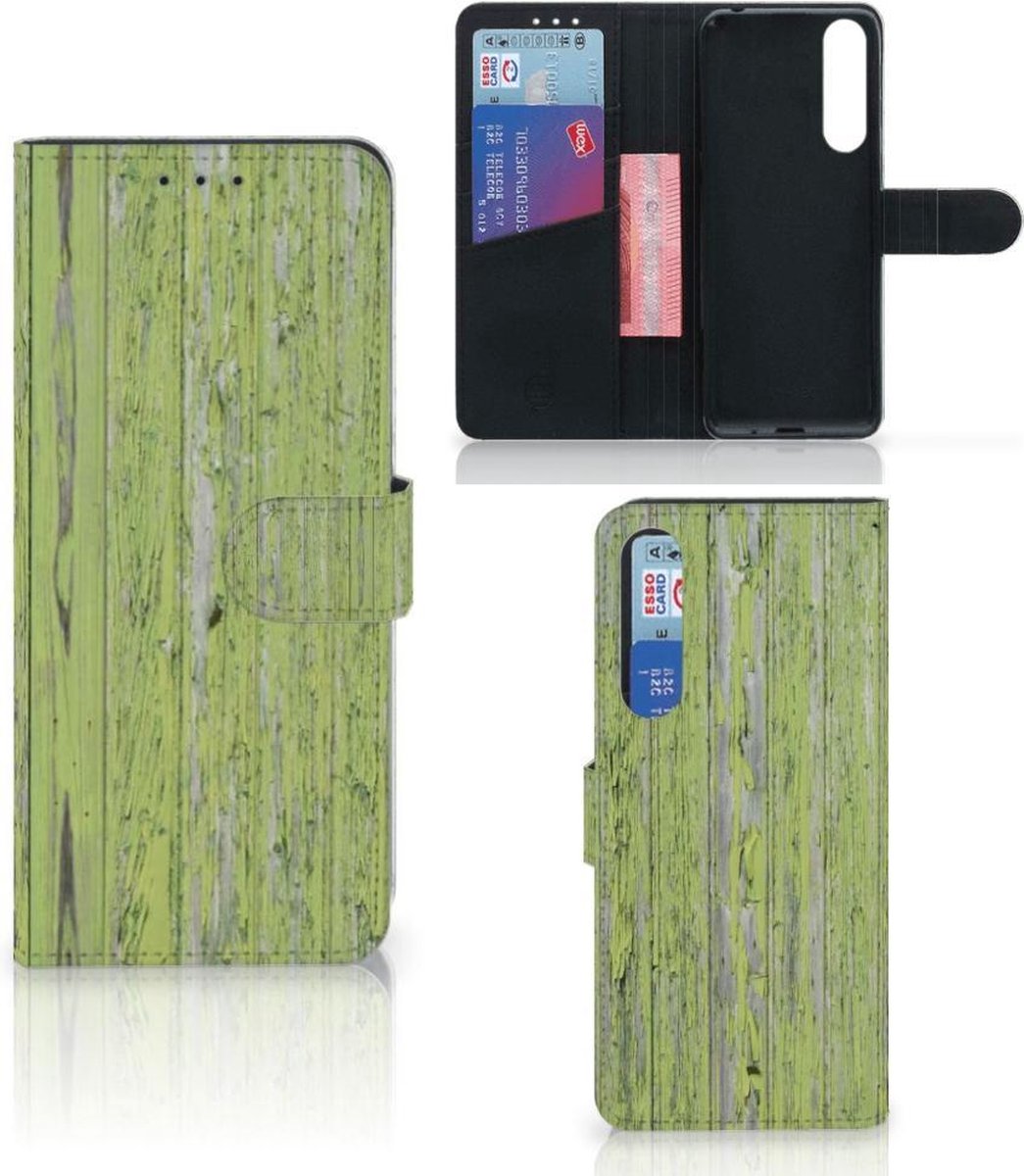 Sony Xperia 1 II Book Style Case Green Wood