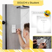 DOUCHI x Student - Watervast Schrijfblok voor studenten - Spellen, Opmerkingen, Raadsels en Boodschappen - CADEAU