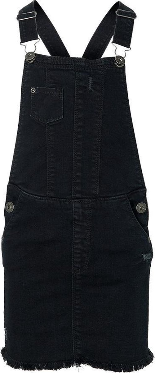 Quapi jurk Djolie zwart denim - maat 98/104