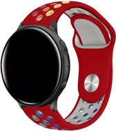 Siliconen Smartwatch bandje - Geschikt voor  Garmin Vivomove HR sport band - rood/kleurrijk - Horlogeband / Polsband / Armband