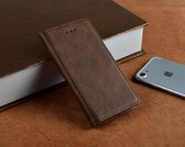 P.C.K. Hoesje/Boekhoesje/Bookcase/Book Bruin met magneet sluiting geschikt voor Apple iPhone 8