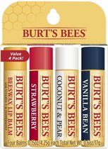 Burt's Bees - lippenbalsem -  Lip Balms-cadeauset -  4 stuks