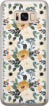 Samsung Galaxy S8 hoesje siliconen - Lovely flowers - Soft Case Telefoonhoesje - Bloemen - Geel