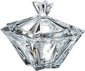 Crystalite Bohemia Metropolitan doos 15 cm  - kleine snoeppot - kristallen suikerpot box