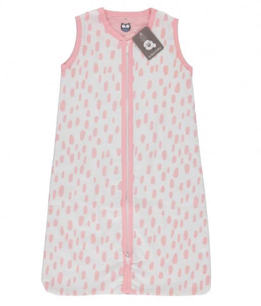 Briljant Baby Slaapzak Zomer Baby Dots - Wit/roze - 110cm - Baby Zomerslaapzak