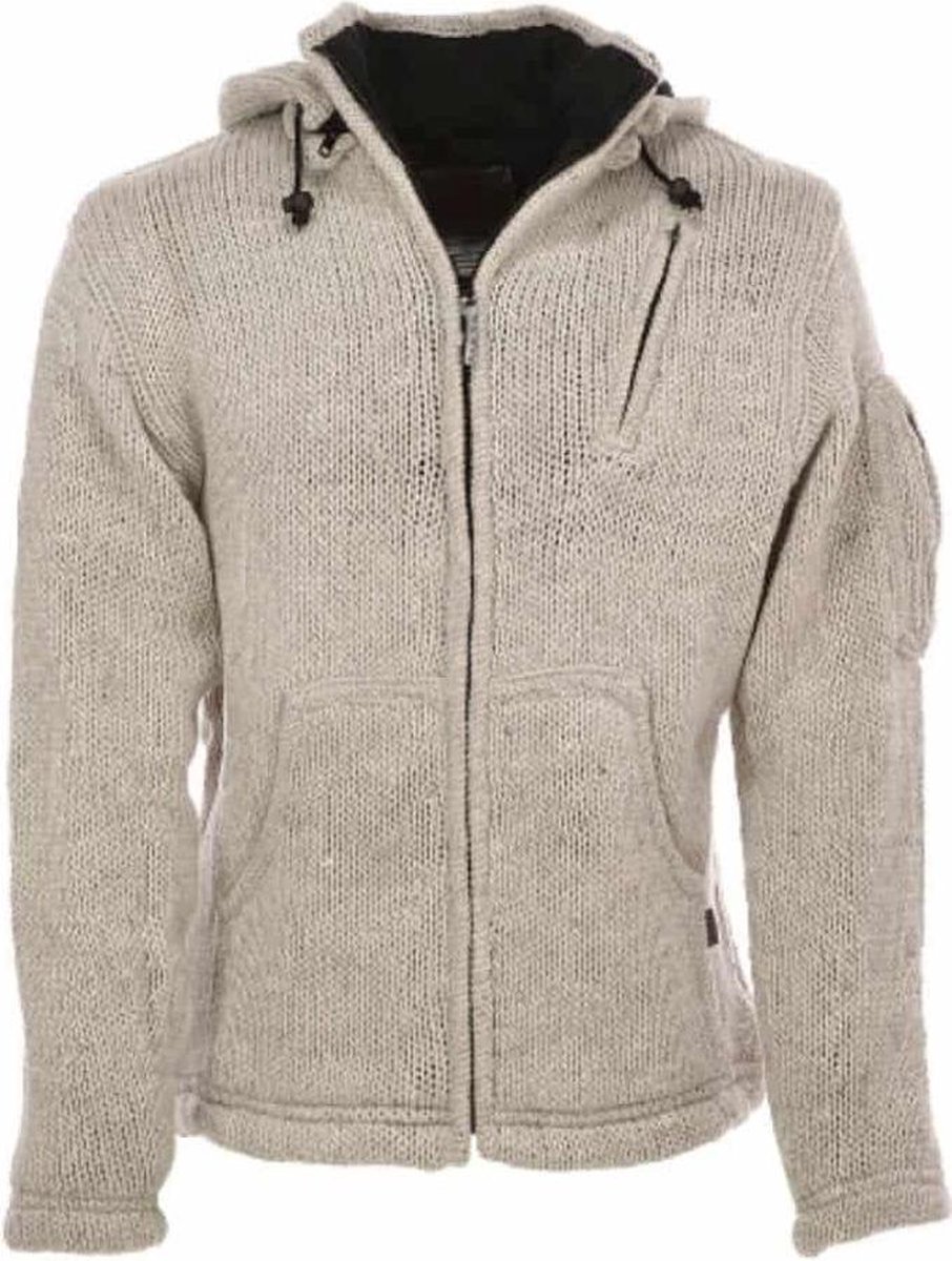 Pure Wool herenvest WJK 1323 Ecru - ecru - 2XL