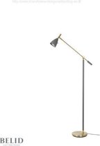 Belid - Vloerlamp Frank 2.0 Grijs/Messing 133,6 cm