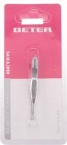 Beter - TWEEZERS with straight tip chrome plated 1 pz