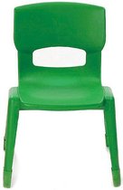 Grote stoel Groen zithoogte 34 cm. Set van 5 stuks