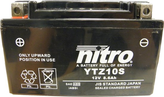 batterie ytz10s gel 8.6amp nitro