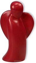 Beeld - steen - Engel - 10 cm - rood - Elian