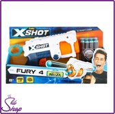 Zuru X-Shot Fury 4 incl.8 flèches - jouet pistolet arme fusil enfants