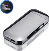 K&L Elektrische Plasma Aansteker - USB oplaadbaar  - (Zilver)
