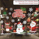 Vrolijk Kerst Sticker / PVC Raam Sticker Decoratie Happy / Decoratie / Sneeuwvlokken / Kerstman / Rendier