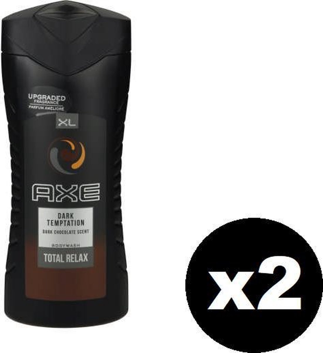 Axe Bodywash XL Dark Temptation Dark Chocolate Scent Total Relax 400ml x 2