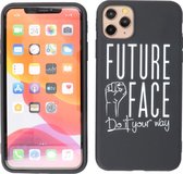 Future Face Back Cover Telefoonhoesje voor iPhone 11 Pro Max - Zwart