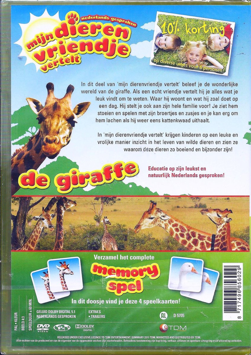 Mijn Dierenvriendje Vertelt Giraffe (Dvd) Dvd's bol