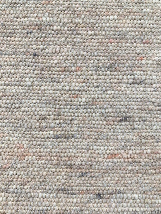 Perledo 16 Vloerkleed - 250x300  - Rechthoek - Laagpolig,Structuur Tapijt - Landelijk - Grijs, Roze