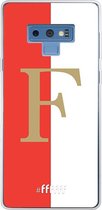 6F hoesje - geschikt voor Samsung Galaxy Note 9 -  Transparant TPU Case - Feyenoord - F #ffffff