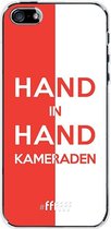 6F hoesje - geschikt voor iPhone SE (2016) -  Transparant TPU Case - Feyenoord - Hand in hand, kameraden #ffffff