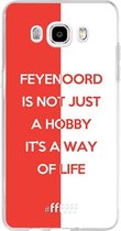 Samsung Galaxy J5 (2016) Hoesje Transparant TPU Case - Feyenoord - Way of life