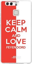 6F hoesje - geschikt voor Huawei P9 -  Transparant TPU Case - Feyenoord - Keep calm #ffffff