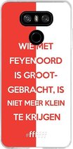 6F hoesje - geschikt voor LG G6 -  Transparant TPU Case - Feyenoord - Grootgebracht #ffffff