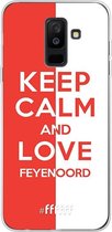 6F hoesje - geschikt voor Samsung Galaxy A6 Plus (2018) -  Transparant TPU Case - Feyenoord - Keep calm #ffffff