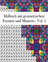 Malbuch mit geometrischen Formen und Mustern