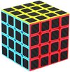 Afbeelding van het spelletje Fat Joe Puzzle Cube - Kubus 4x4 Breinbreker - BLACK SPEED CUBE HARD - normale grootte 6 cm