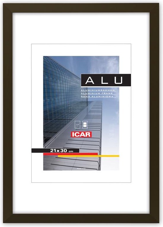 Icar Aluminium Fotolijst ALU EP8 Donker Olijf Groen 50x70 cm