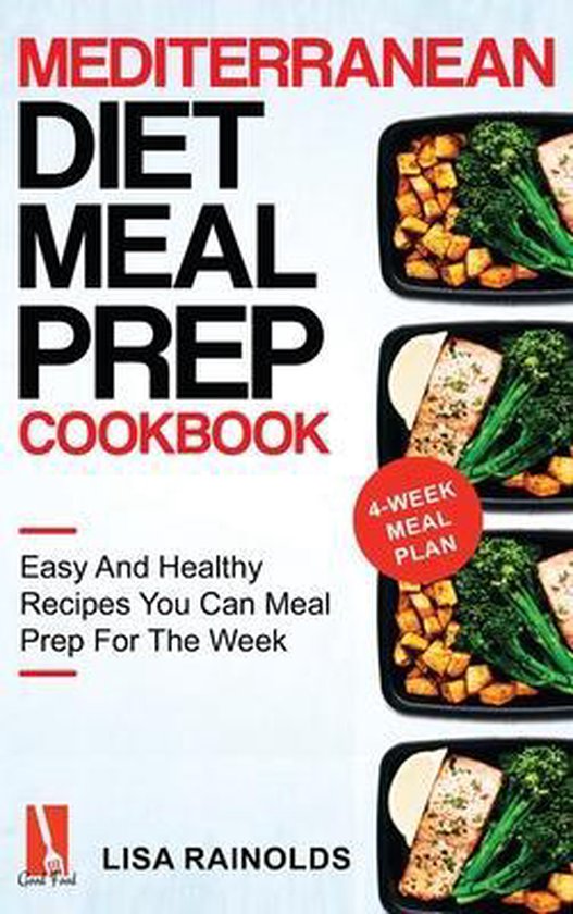 Healthy Cookbook- Mediterranean Diet Meal Prep Cookbook - cover