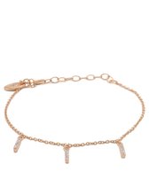 Karma Armbanden Karma Bracelet Triple Zirconia Tubes Roségoudkleurig