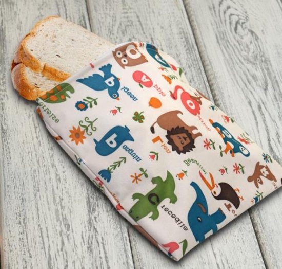 Herbruikbare Boterhamzakjes - 3 Stuks, Milieuvriendelijk, Met Ritssluiting, Voor Lunch & Snacks