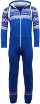 JC Blue - Aztec Blauwe Onesie kinderen - Onesie Jongens - Onesie Meisjes - Maat 140