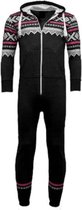 JC Blue - Aztec Zwarte Onesie kinderen - Onesie Jongens - Onesie Meisjes - Maat 152