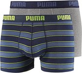 Puma Basic Boxershort Set Blue / Lime - Maat S