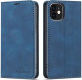 Apple iPhone 12 Telefoonhoesje | Hoogwaardig Leren Bookcase | Portemonnee | Blauw