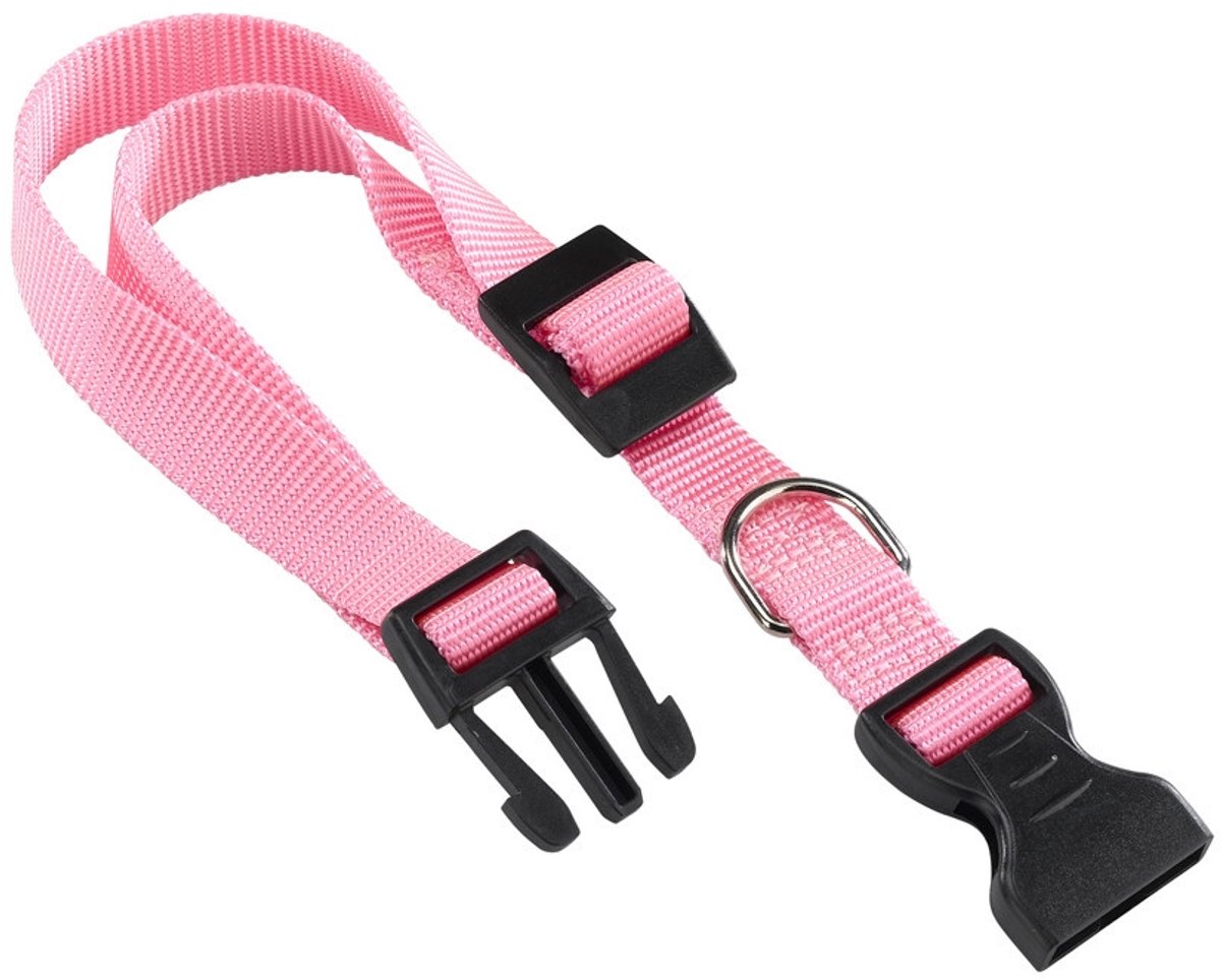 Ferplast Hondenhalsband Club 44 X 1,5 Cm Nylon Roze