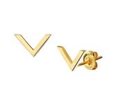 14krt Geelgouden Oorknoppen 8.5mm x 5mm
