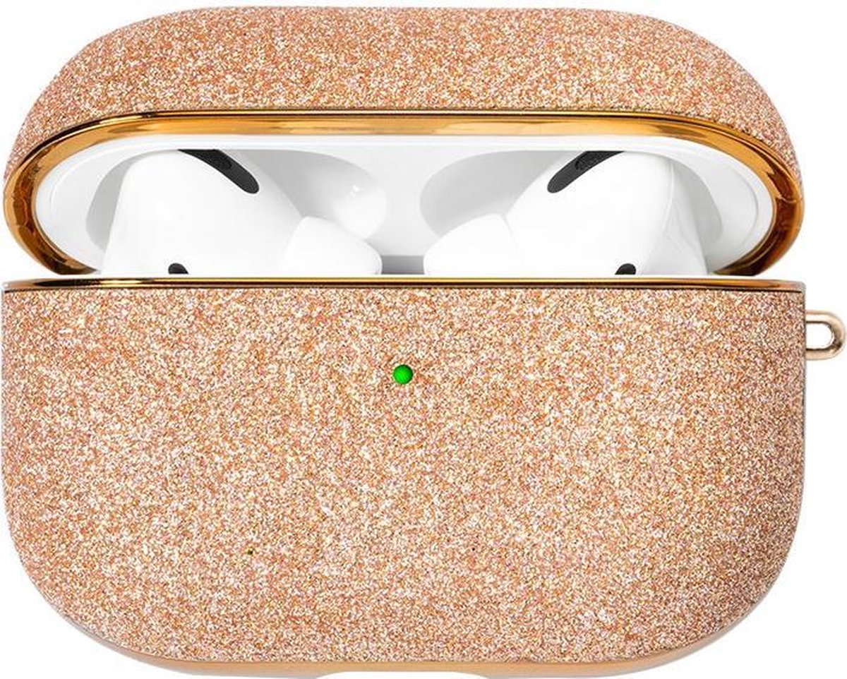 Bling shiny glitter case Protector for AirPods Pro - Goud