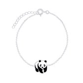 Armband meisje | Zilveren armband met panda | WeLoveSilver