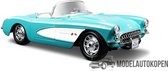 Chevrolet Corvette (1957) Turquoise 1/24 Bburago - Modelauto - Schaalmodel - Model auto - Miniatuurautos - Miniatuurauto