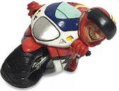 Grappige beroepen beeldje motor racer de komische wereld van karikatuur beeldjes – komische beeldjes – geschenk voor – cadeau -gift -verjaardag kado