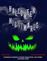 Halloween Nightmares: coloring book for adults