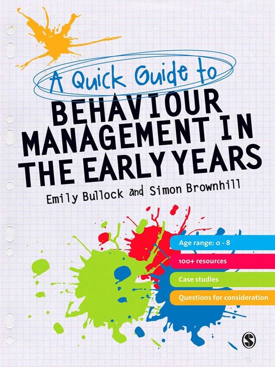 A Quick Guide to Behaviour Management in the Early Years - cover
